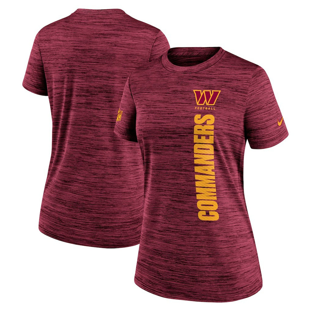 Washington Commanders Women's Sideline Velocity Dri-FIT T-Shirt Burgundy