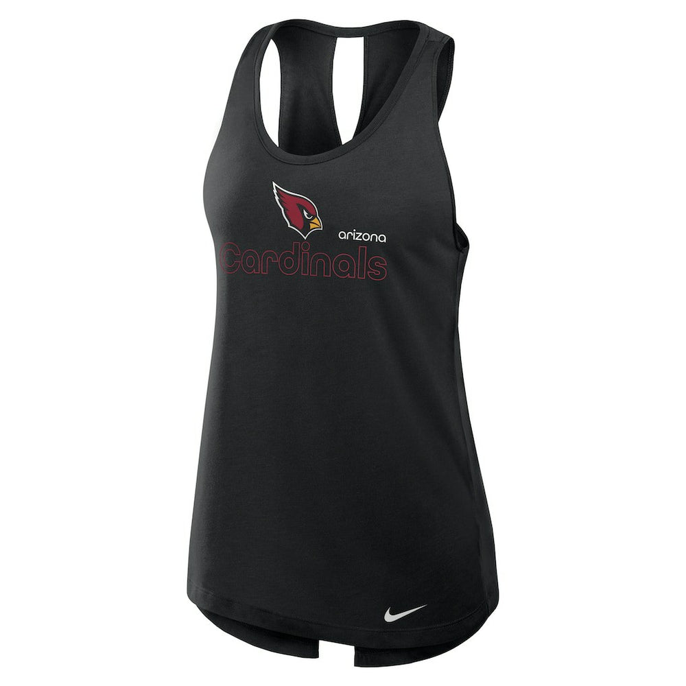 Arizona Cardinals Women's Open-Back Crisscross Dri-FIT Tank Top Black