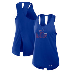 Buffalo Bills Women's Open-Back Crisscross Dri-FIT Tank Top Royal