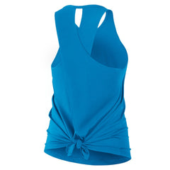 Carolina Panthers Women's Open-Back Crisscross Dri-FIT Tank Top Blue