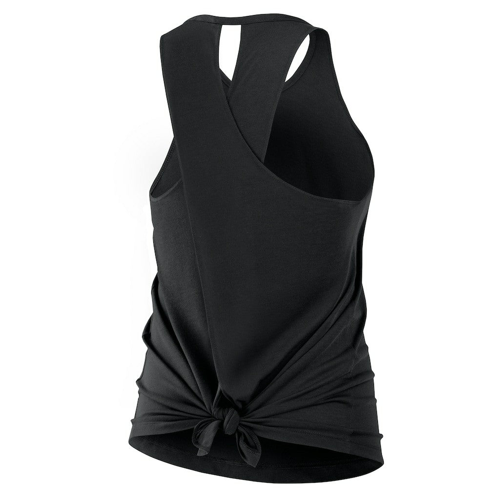 Cincinnati Bengals Women's Open-Back Crisscross Dri-FIT Tank Top Black