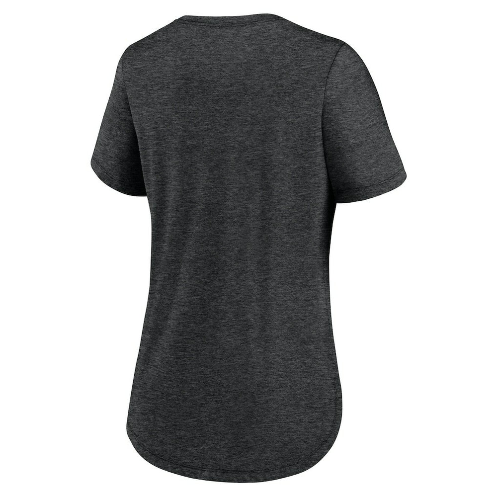 New York Jets Women's Fashion Tri-Blend T-Shirt Heather Black