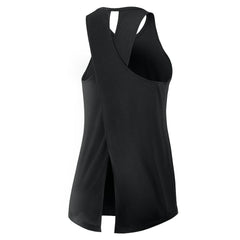Pittsburgh Steelers Women's Open-Back Crisscross Dri-FIT Tank Top Black