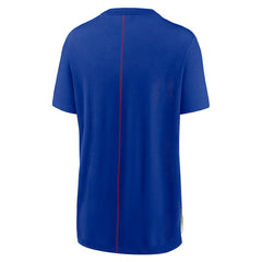 Buffalo Bills Women's Wordmark Tri-Blend T-Shirt Cream/Royal