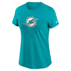 Miami Dolphins Women's Primary Logo T-Shirt Aqua