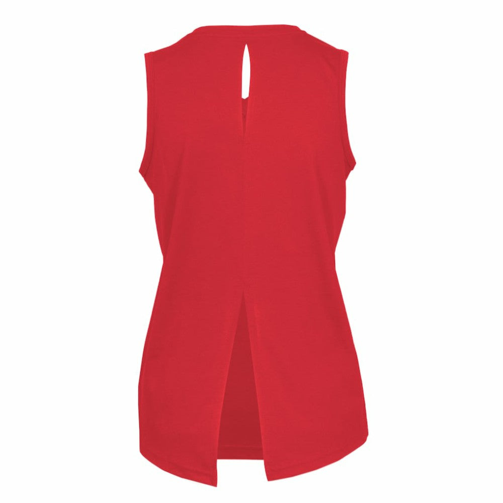 USMNT Levelwear Women's Paisley Chase V-Neck Tank Top Red shop