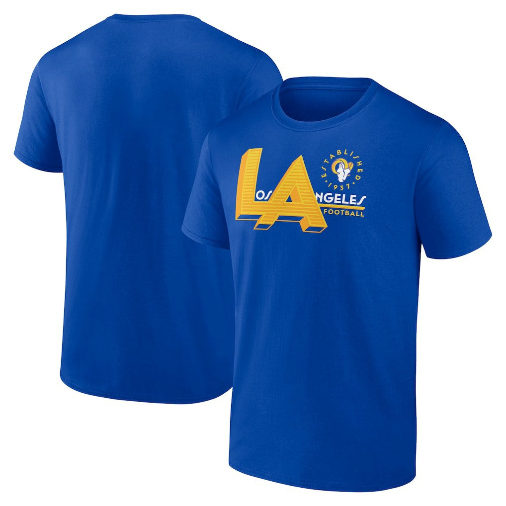 Los Angeles Rams Hometown Offensive Drive T-Shirt Royal