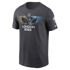 Baltimore Ravens vs. Tennessee Titans 2023 London Game Essential T-Shirt Anthracite