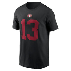 Brock Purdy San Francisco 49ers Player Name & Number T-Shirt Black