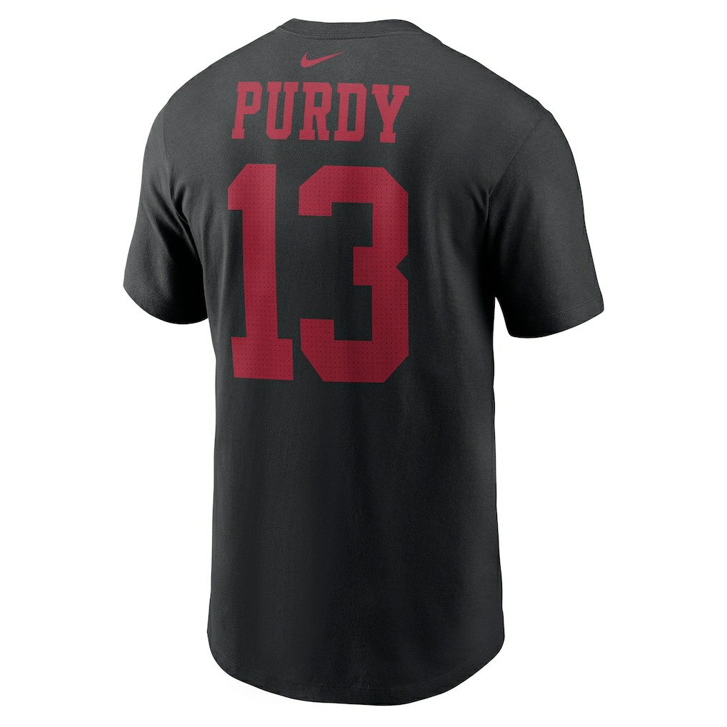 Brock Purdy San Francisco 49ers Player Name & Number T-Shirt Black