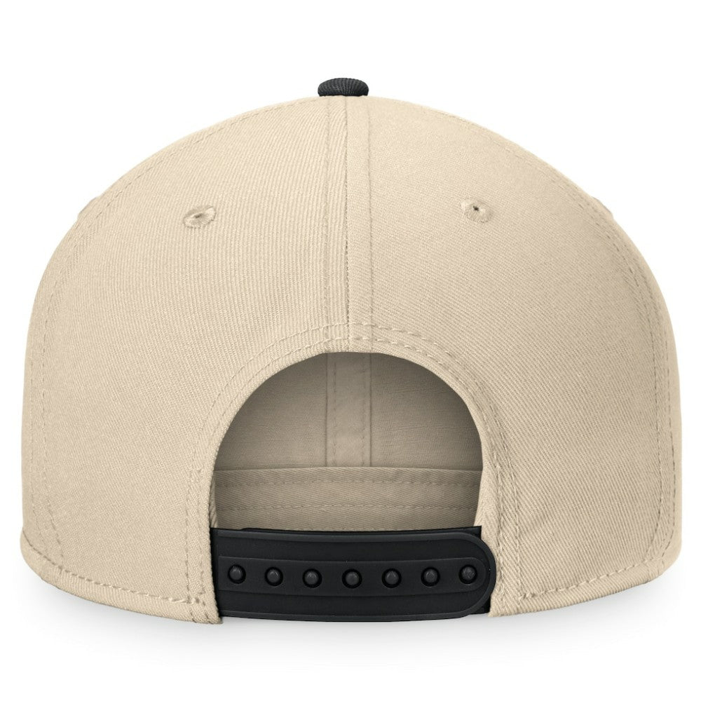 NHL Boston Bruins Fanatics Goalaso Snapback Hat - Cream/Black