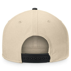 NHL Chicago Blackhawks Fanatics Goalaso Snapback Hat - Cream/Black