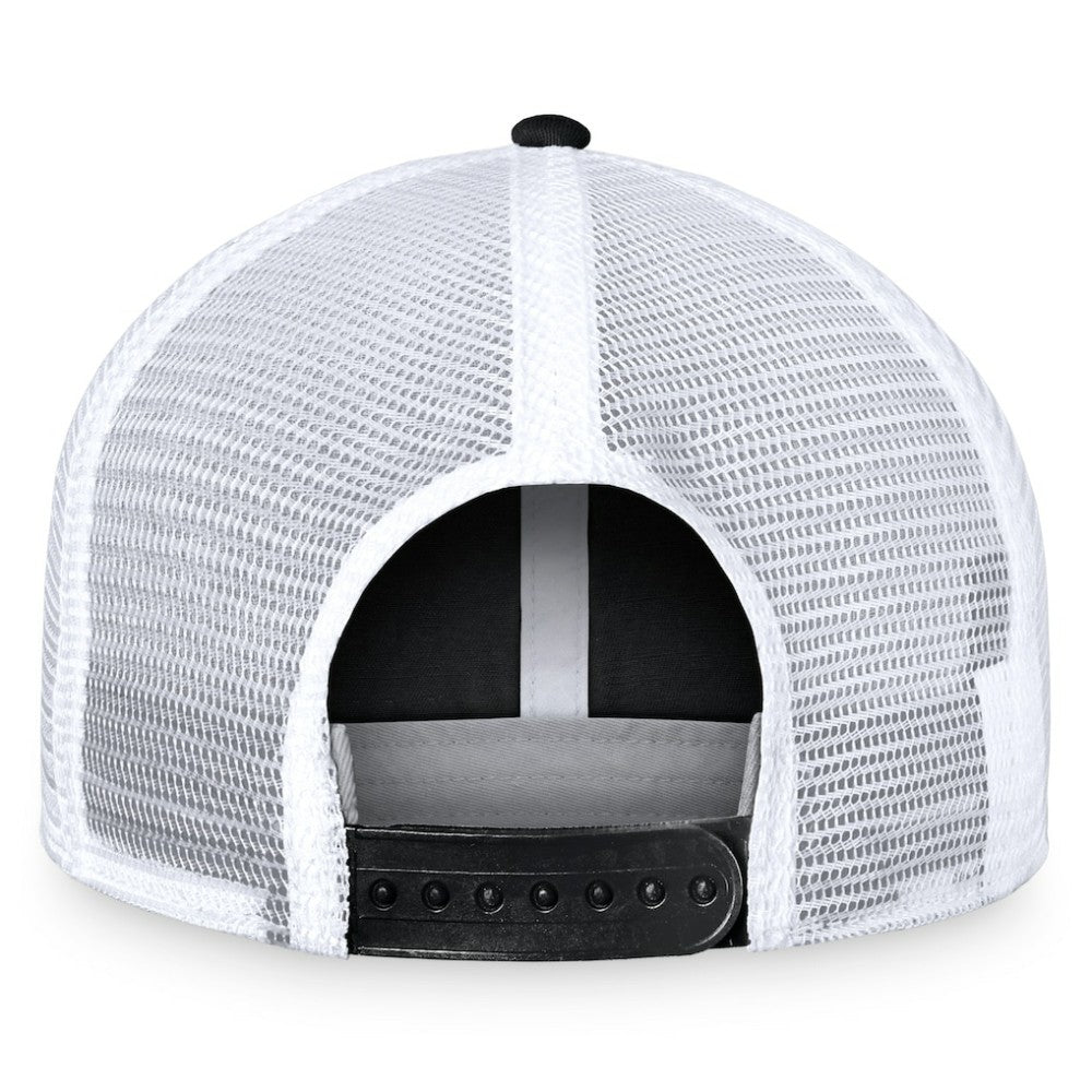 NHL Vegas Golden Knights Fanatics Free Kick Trucker Adjustable Hat - Black/White