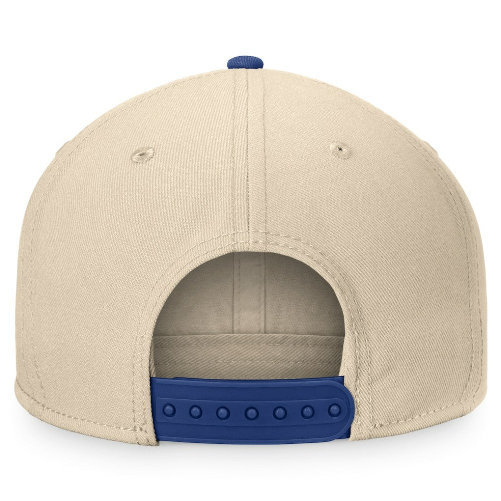 NHL Toronto Maple Leafs Fanatics Goalaso Snapback Hat - Cream/Blue