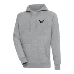 NHL Washington Capitals Antigua Metallic Logo Victory Pullover Hoodie - Heather Gray
