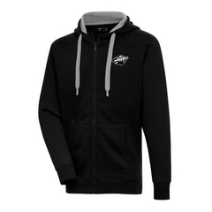 NHL Minnesota Wild Antigua Metallic Logo Victory Full-Zip Hoodie - Black