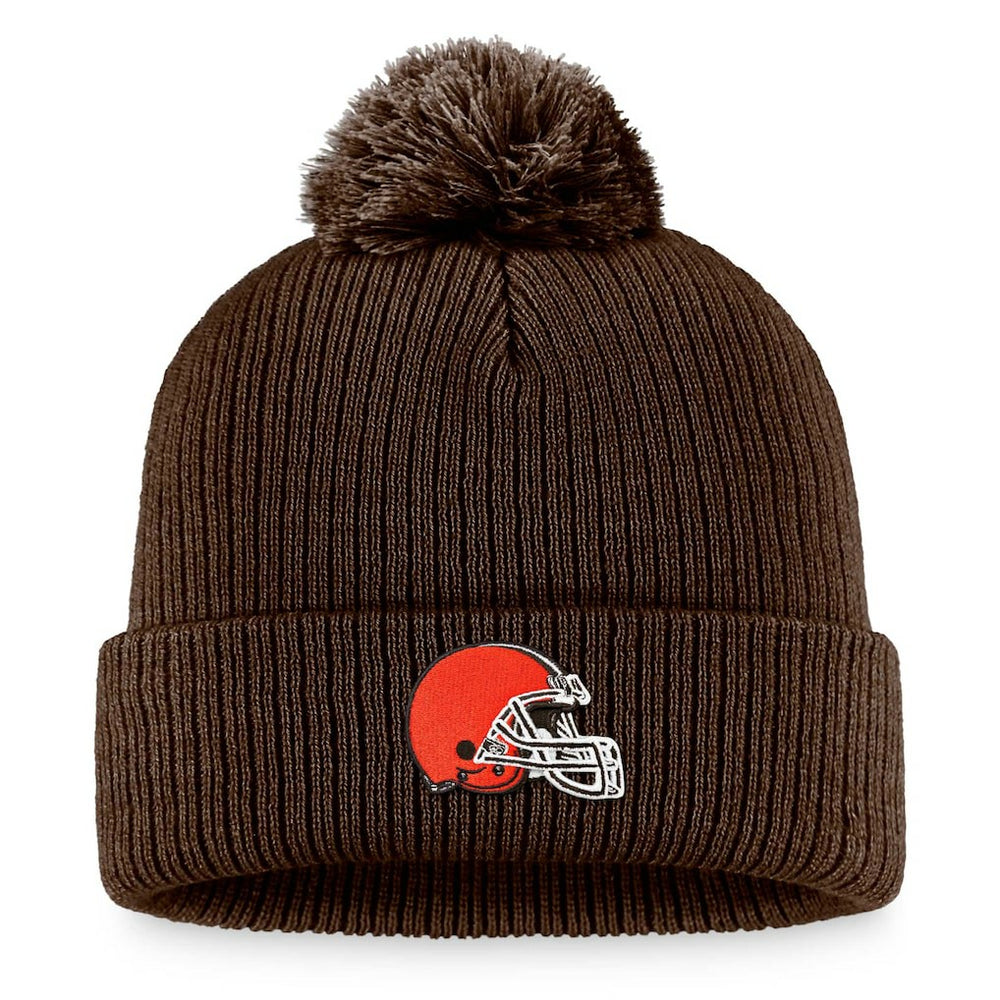 Cleveland Browns Women's Cuffed Knit Hat with Pom Brown