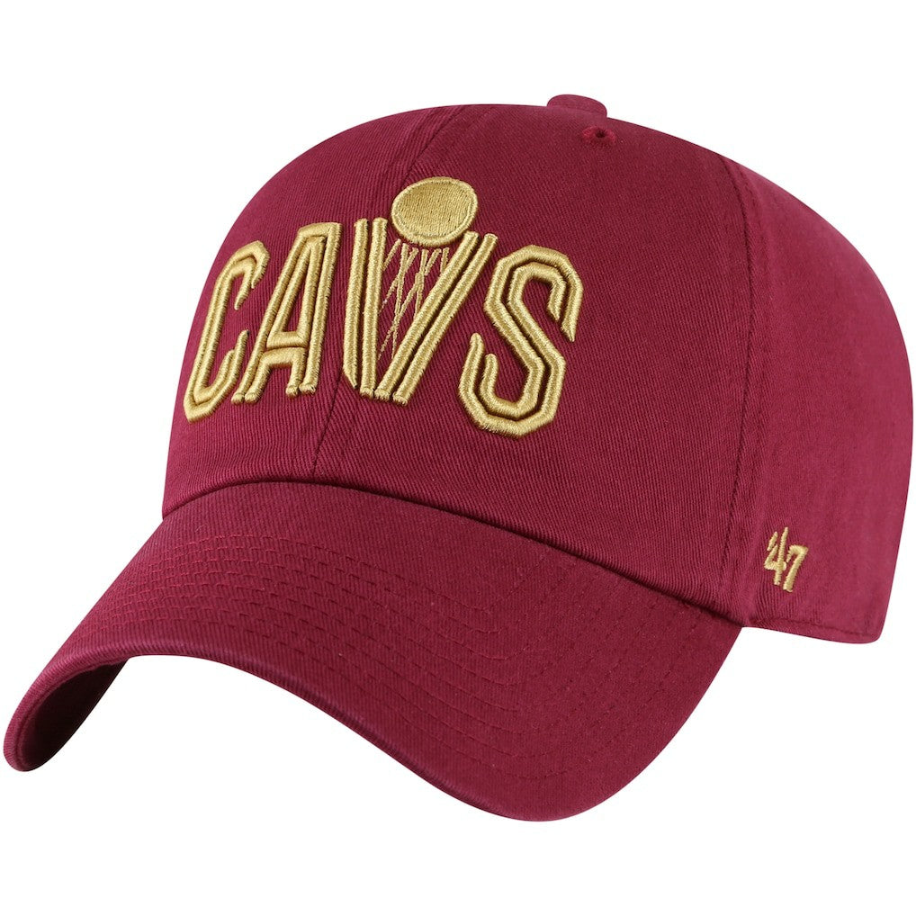 Cleveland Cavaliers '47 Core Wordmark Clean Up Adjustable Hat Wine