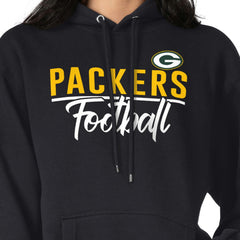 Green Bay Packers G-III 4Her by Carl Banks Women's Graphic Fleece Pullover Hoodie Black