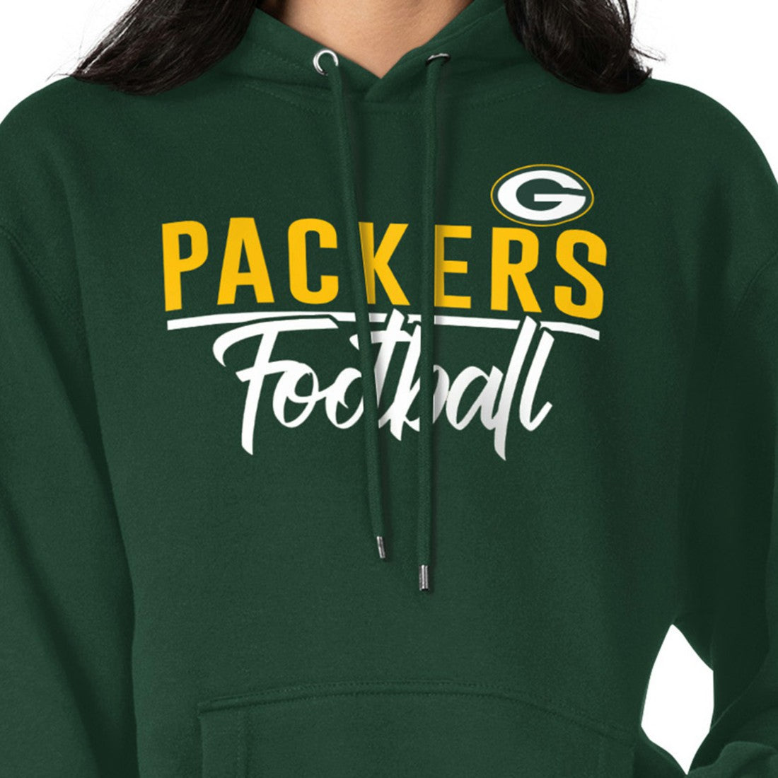 Green Bay Packers G-III 4Her by Carl Banks Women's Graphic Fleece Pullover Hoodie Green