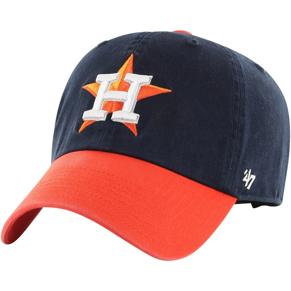 Houston Astros '47 Clean Up Adjustable Hat - Navy/Orange Hats