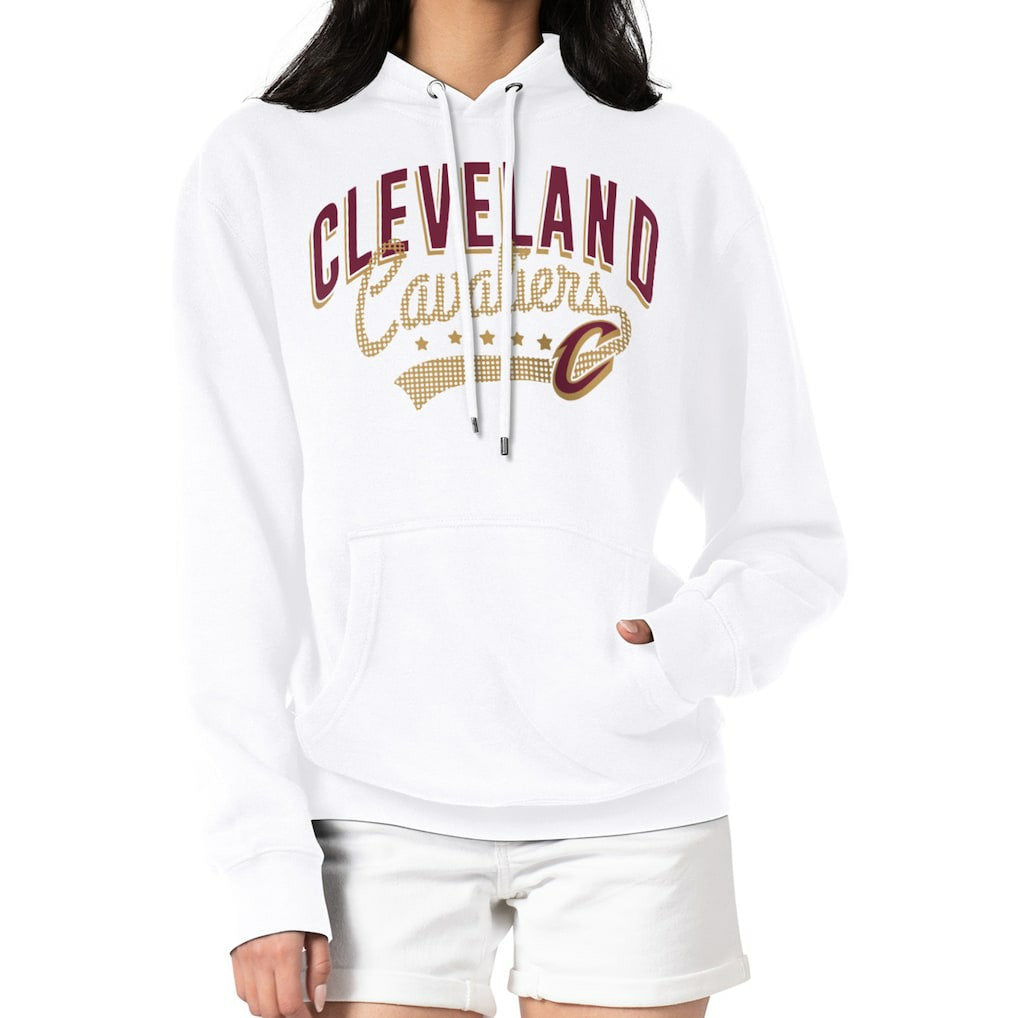 Cleveland Cavaliers G-III 4Her by Carl Banks Women's Filigree Logo Pullover Hoodie - White