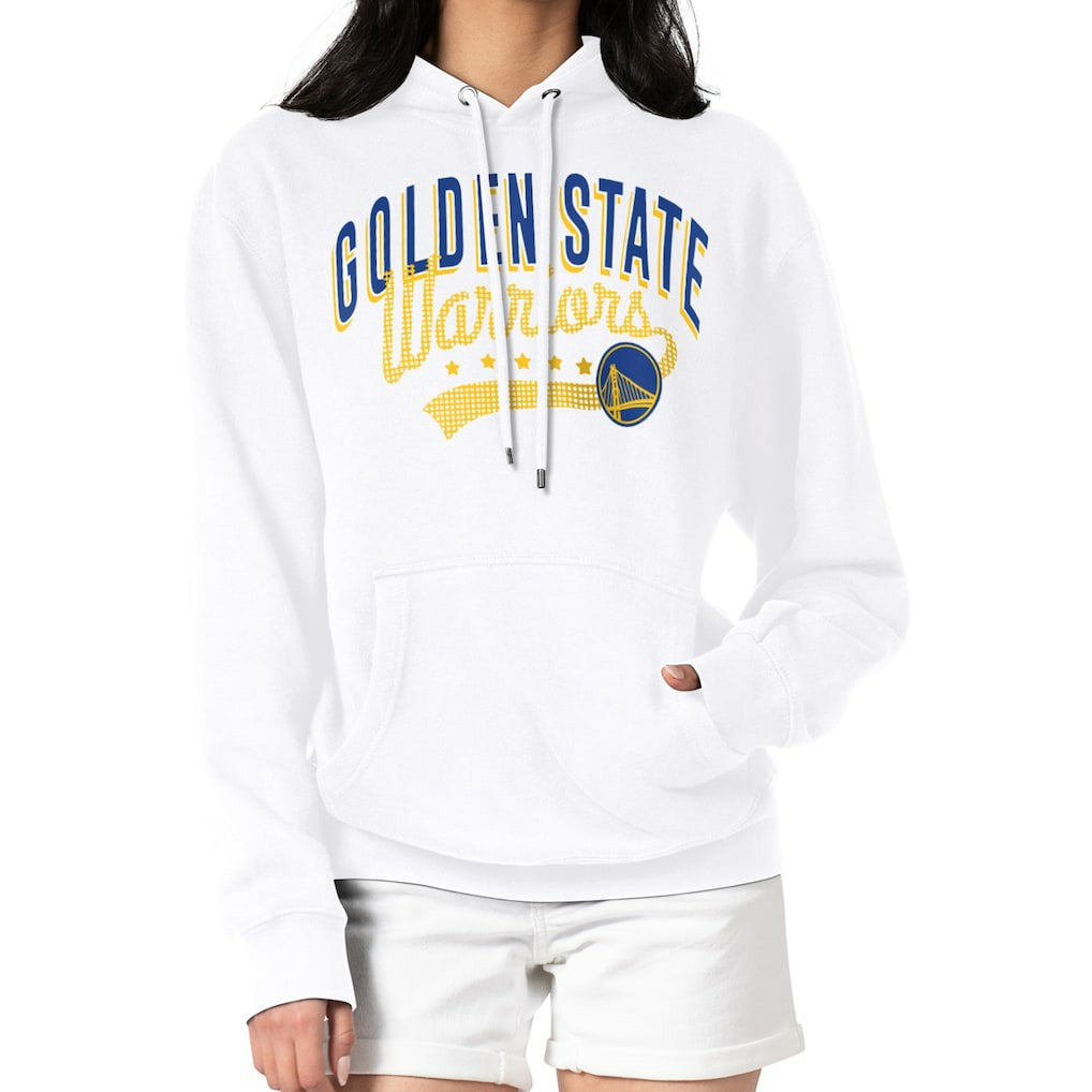 Golden State Warriors G-III 4Her by Carl Banks Women's Filigree Logo Pullover Hoodie - White