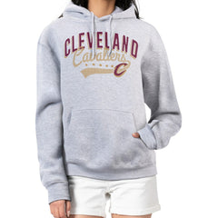 Cleveland Cavaliers G-III 4Her by Carl Banks Women's Filigree Logo Pullover Hoodie - Heather Gray