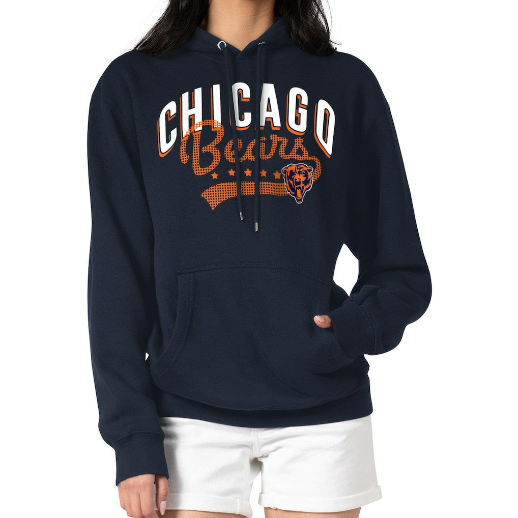 Chicago Bears G-III 4Her by Carl Banks Women's Filigree Logo Pullover Hoodie – Navy