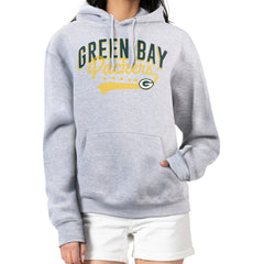 Green Bay Packers G-III 4Her by Carl Banks Women's Filigree Logo Pullover Hoodie – Heather Gray