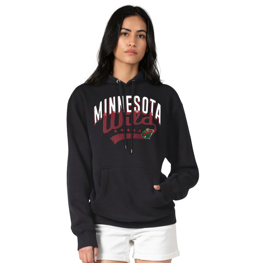 NHL Minnesota Wild G-III 4Her by Carl Banks Women's Filigree Logo Pullover Hoodie – Black