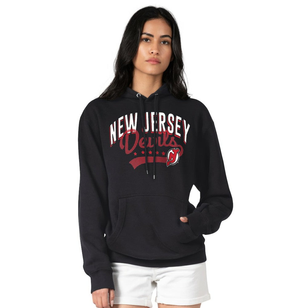 NHL New Jersey Devils G-III 4Her by Carl Banks Women's Filigree Logo Pullover Hoodie – Black