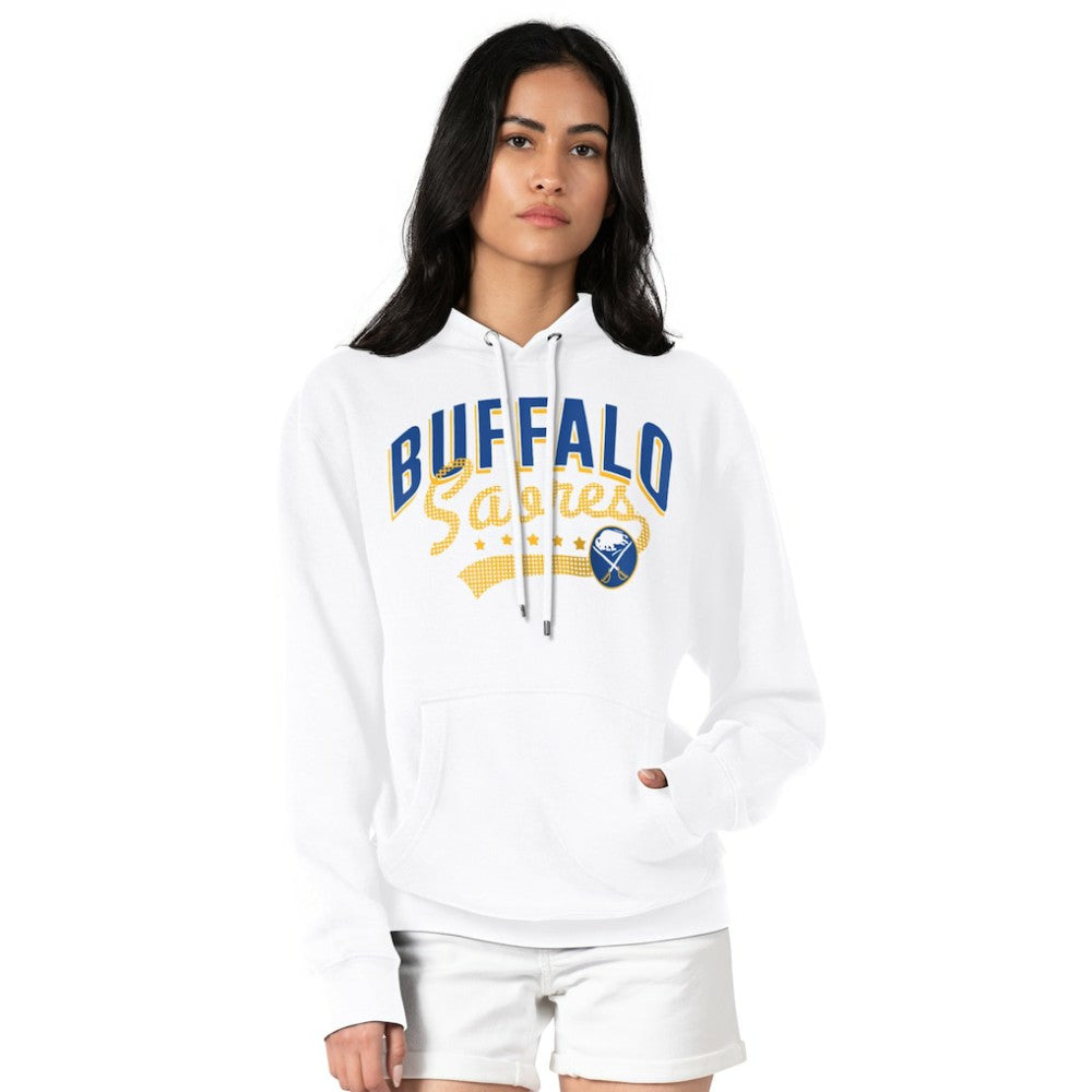 NHL Buffalo Sabres G-III 4Her by Carl Banks Women's Filigree Logo Pullover Hoodie – White