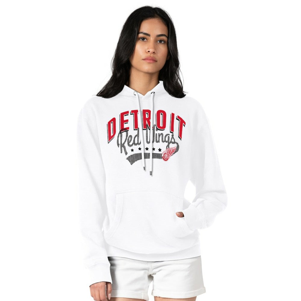 NHL Detroit Red Wings G-III 4Her by Carl Banks Women's Filigree Logo Pullover Hoodie – White