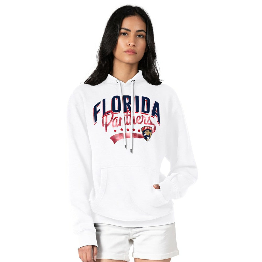 NHL Florida Panthers G-III 4Her by Carl Banks Women's Filigree Logo Pullover Hoodie – White