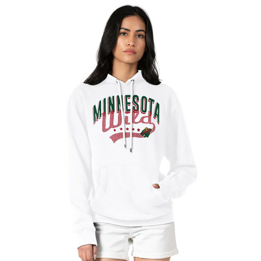 NHL Minnesota Wild G-III 4Her by Carl Banks Women's Filigree Logo Pullover Hoodie – White