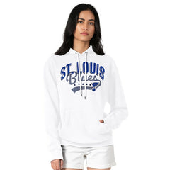 NHL St. Louis Blues G-III 4Her by Carl Banks Women's Filigree Logo Pullover Hoodie – White