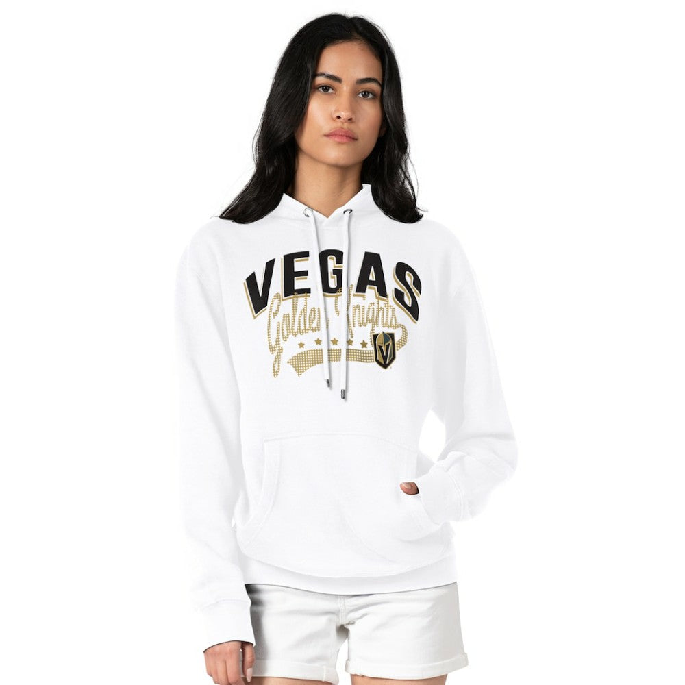 NHL Vegas Golden Knights G-III 4Her by Carl Banks Women's Filigree Logo Pullover Hoodie – White