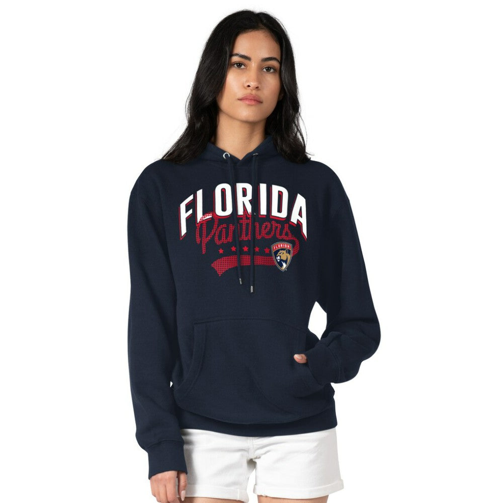 NHL Florida Panthers G-III 4Her by Carl Banks Women's Filigree Logo Pullover Hoodie – Navy