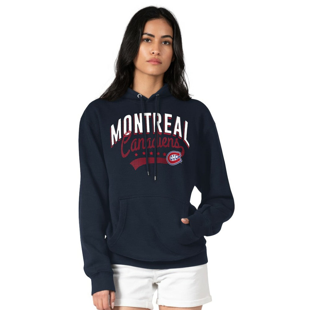 NHL Montreal Canadiens G-III 4Her by Carl Banks Women's Filigree Logo Pullover Hoodie – Navy