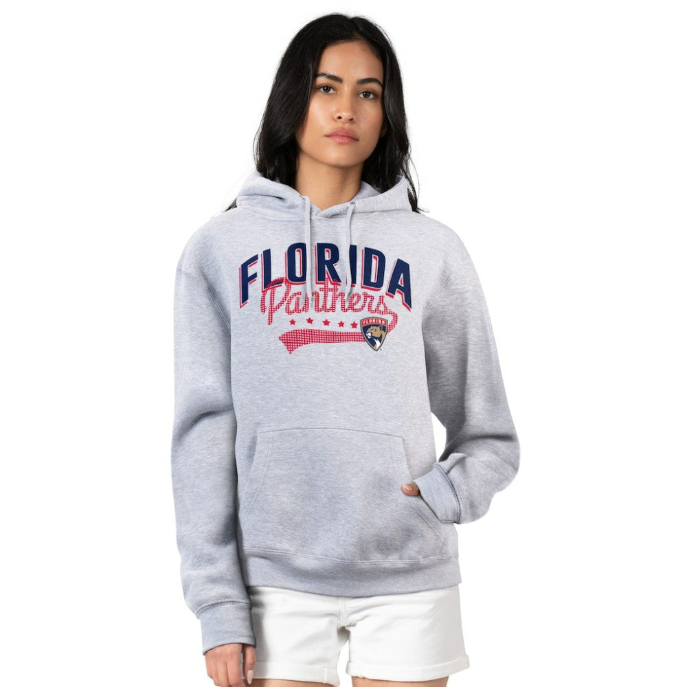 NHL Florida Panthers G-III 4Her by Carl Banks Women's Filigree Logo Pullover Hoodie – Gray