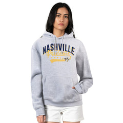 NHL Nashville Predators G-III 4Her by Carl Banks Women's Filigree Logo Pullover Hoodie – Gray