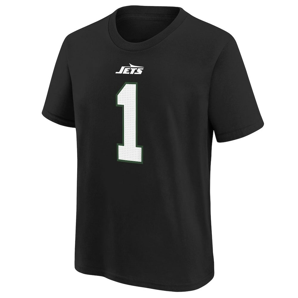 Ahmad Sauce Gardner New York Jets Youth Player Name & Number T-Shirt Black
