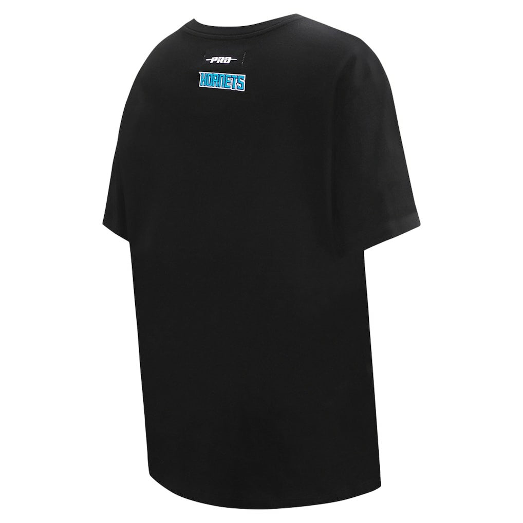Charlotte Hornets Pro Standard Women's Script Boyfriend T-Shirt Black