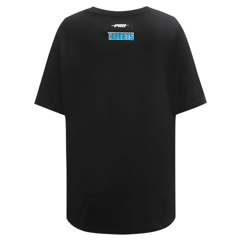 Charlotte Hornets Pro Standard Women's Script Boyfriend T-Shirt Black