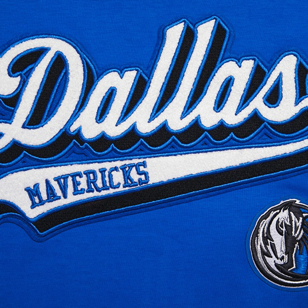 Dallas Mavericks Pro Standard Women's Script Boyfriend T-Shirt Royal