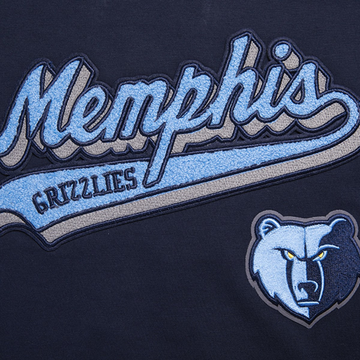 Memphis Grizzlies Pro Standard Women's Script Boyfriend T-Shirt Navy