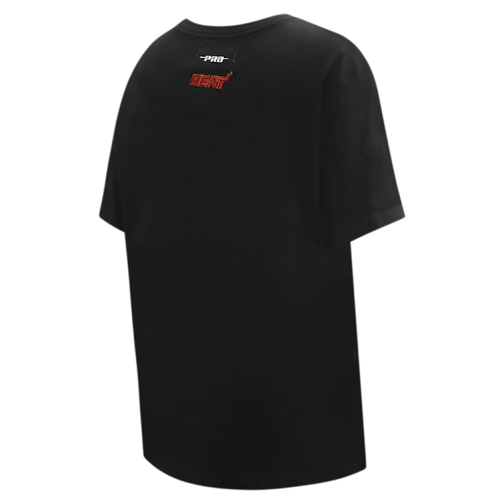 Miami Heat Pro Standard Women's Script Boyfriend T-Shirt Black