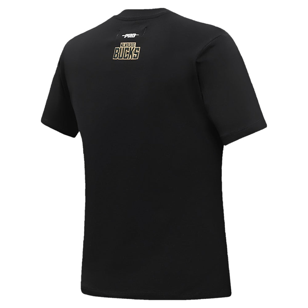Milwaukee Bucks Pro Standard Women's Script Boyfriend T-Shirt Black