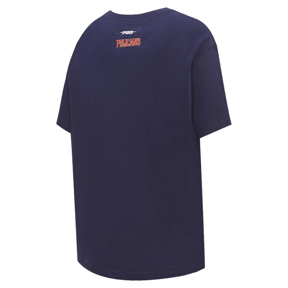 New Orleans Pelicans Pro Standard Women's Script Boyfriend T-Shirt Navy